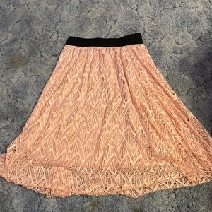 Lacy midi skirt
